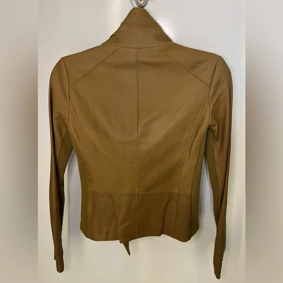 Vince NWOT Goat Leather Moto Jacket Size XS - Picture 3 of 11